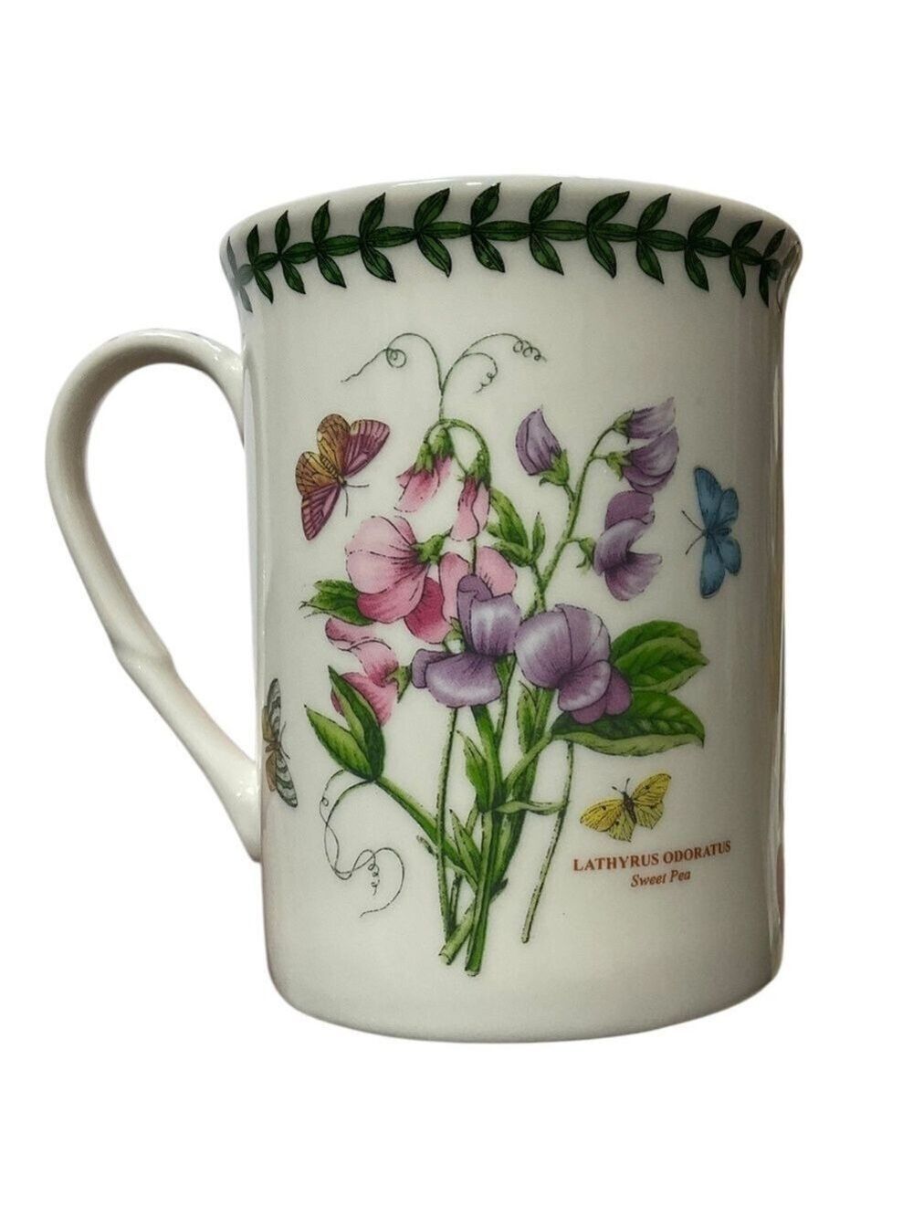 Portmeirion Botanic Garden Sweet Pea 12 oz Coffee Mug Cup